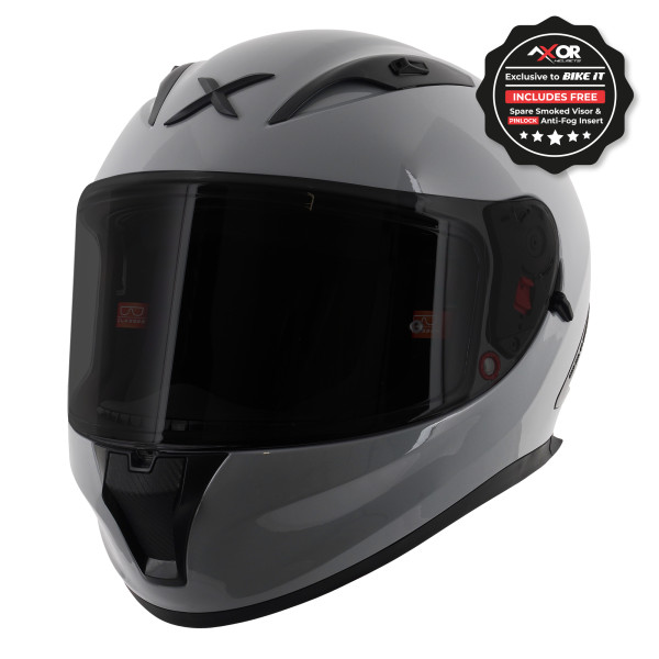 Axor Axor helmet street full face - solid gloss nardo grey - medium